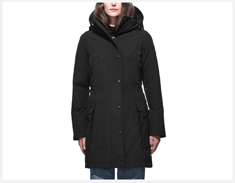 商品[国内直发] Canada Goose|Canada Goose 加拿大鹅 女士长款黑色羽绒服 3811L-BLACK,价格¥5551,第5张图片详细描述