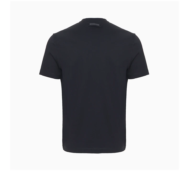 商品Prada|Prada 普拉达 黑色圆领男士短袖T恤 UJM564-710-F0002,价格¥733,第5张图片详细描述