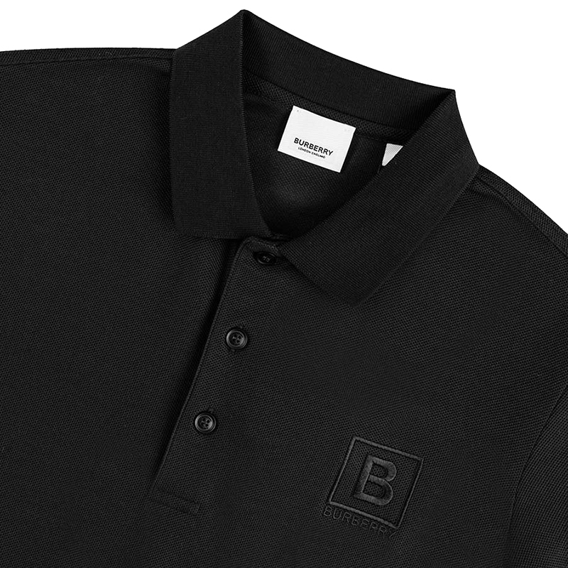商品Burberry|【现货】博柏利 男士棉质徽标短袖Polo衫80530251(3色）,价格¥1592,第8张图片详细描述
