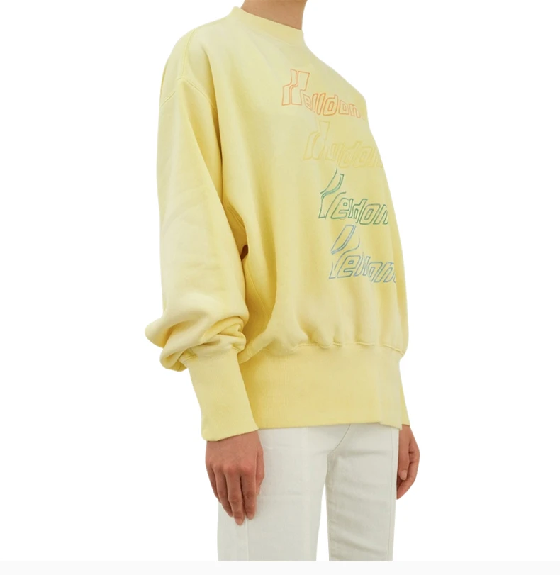 商品We11done|We11done 女士黄色字母logo圆领卫衣 WD-TS8-20-098-U-YE,价格¥778,第6张图片详细描述