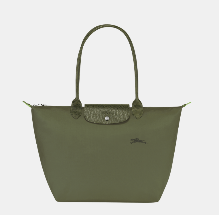商品Longchamp|【预售6月20日左右发货】珑骧女士大号长柄织物可折叠手提单肩饺子包 L1899（香港仓发货）,价格¥953,第12张图片详细描述