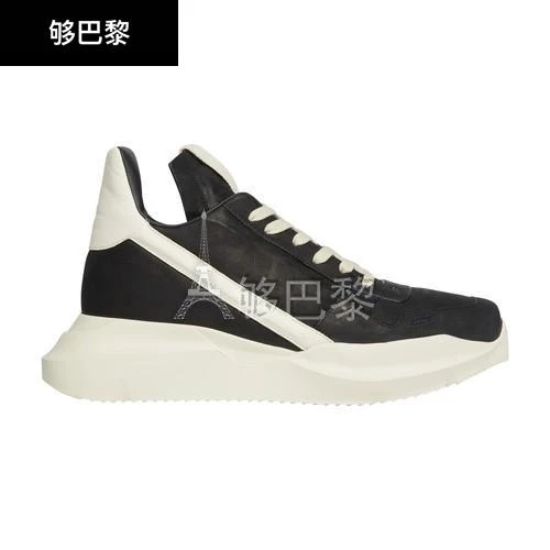 商品Rick Owens|【特惠8.7折】包邮包税【预售7天发货】 RICK OWENS 男士 休闲运动鞋 高帮运动鞋  RU01C4814LWNLPO911 OWE66T25BCK,价格¥7029,第3张图片详细描述