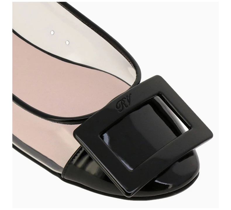 商品Roger Vivier|ROGER VIVIER 女士黑色芭蕾舞鞋 RVW20808639-L0P-3382,价格¥3851,第5张图片详细描述