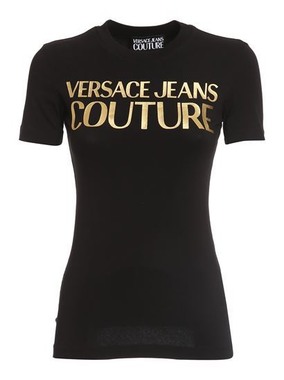 商品[国内直发] Versace|VERSACE JEANS 女士T恤黑色 72HAHT01-CJ03T-G89,价格¥361,第1张图片详细描述