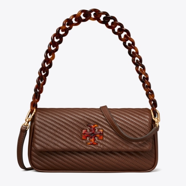 商品[国内直发] 【春节不打烊国内现货速发】 Tory Burch|女款Kira 复古人字衔缝按扣翻盖五金扣纳帕皮革 法棍包手提单肩包 小号  ,价格¥4021,第2��张图片详细描述