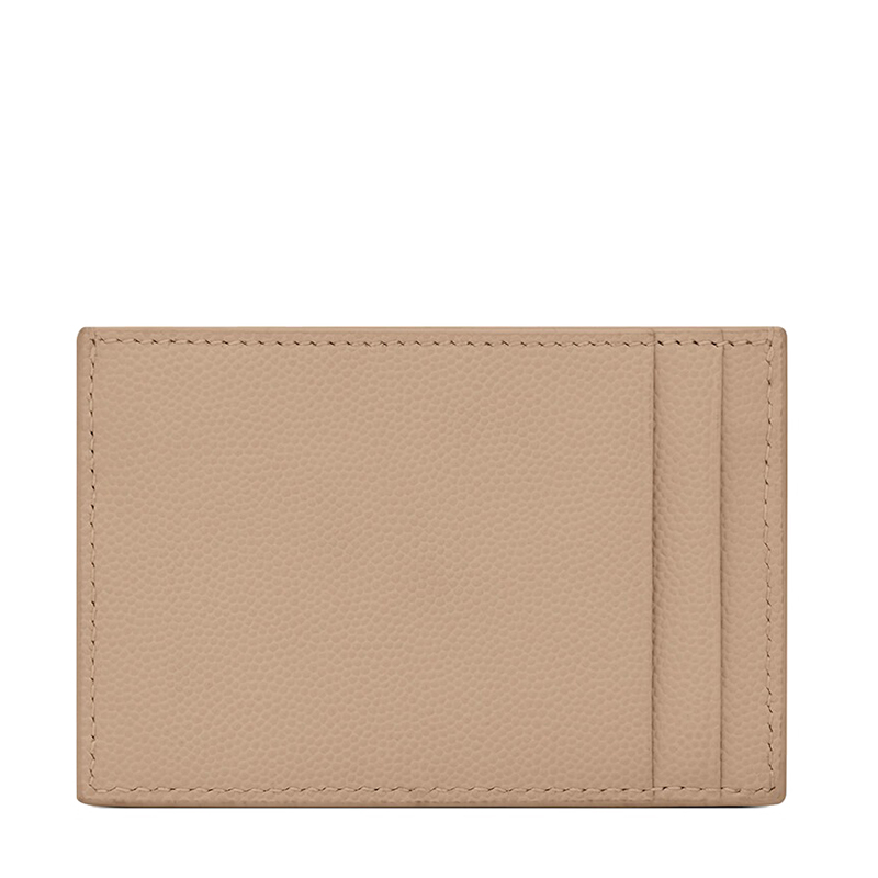 商品Yves Saint Laurent|SAINT LAURENT PARIS/圣罗兰 YSL 22新款UPTOWN系列 女士深米色粒面压纹皮革徽标金扣翻盖开合钱包卡包5823051GF0J2721,价格¥2725,第3张图片详细描述