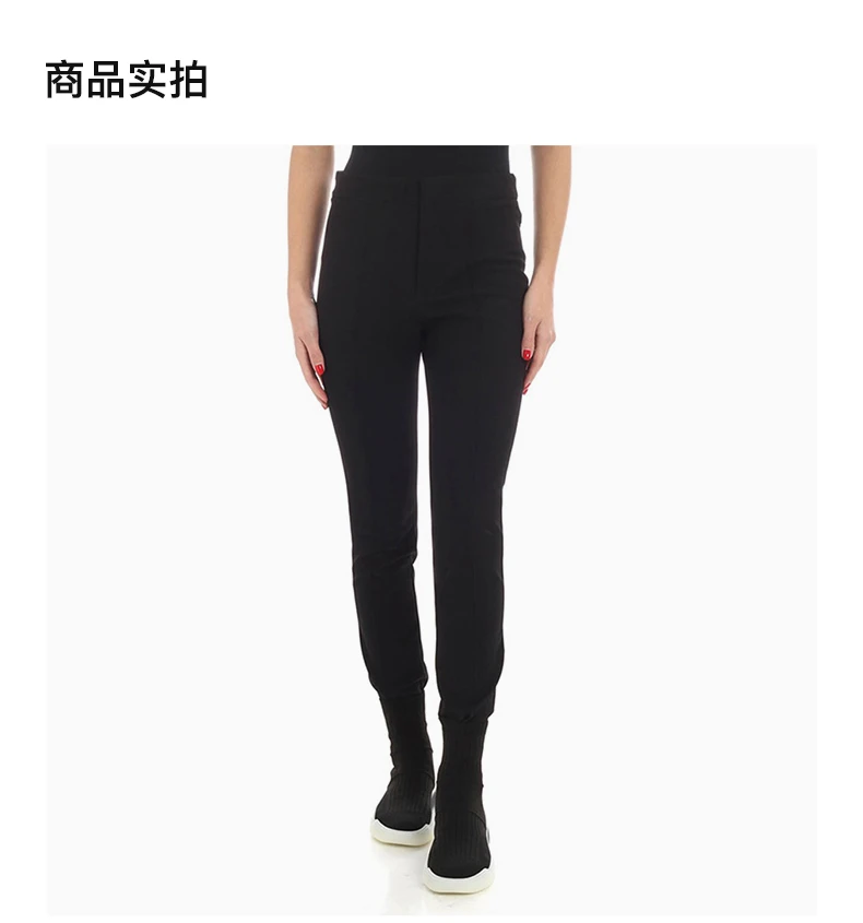 商品Moncler|MONCLER 女士黑色棉质休闲裤 1640390-53064-999,价格¥2582,第3张图片详细描述