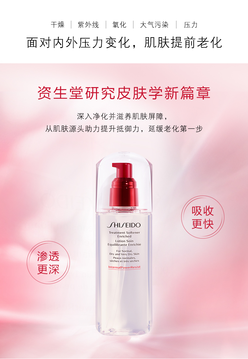 商品Shiseido|资生堂 肌源焕活精萃水 150ml 保湿清爽不油腻,价格¥338,第2张图片详细描述