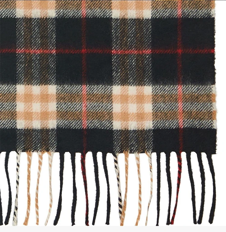 商品[国内直发] Burberry|Burberry 博柏利 女士黑色羊绒围巾 4075255,价格¥1925,第5张图片详细描述