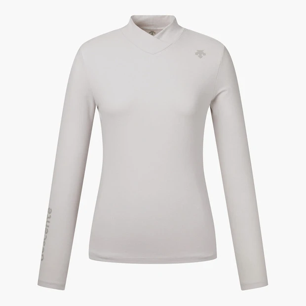 商品【预售商品15天发货】 DESCENTE|高尔夫女性领口配色细节长袖T恤展现个性 DO32WFTL93-LBGG,价格¥959,第7张图片详细描述