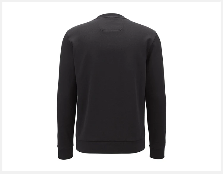 商品[国内直发] Hugo Boss|Hugo Boss 雨果博斯 男士纯色棉质混纺刺绣BOSS胸标圆领长袖时尚休闲卫衣 SALBO1-50373714-001,价格¥781,第5张图片详细描述