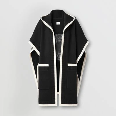 商品[国内直发] Burberry|BURBERRY 黑色女士斗篷 8056010,价格¥9795,第1张图片详细描述