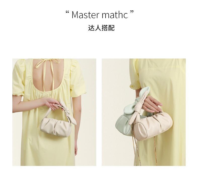 商品[国内直发] GLENVINTEN|格岚云顿韩版云朵包女包2022新款潮时尚褶皱腋下包链条背带手提包斜挎女包,价格¥167,第7张图片详细描述
