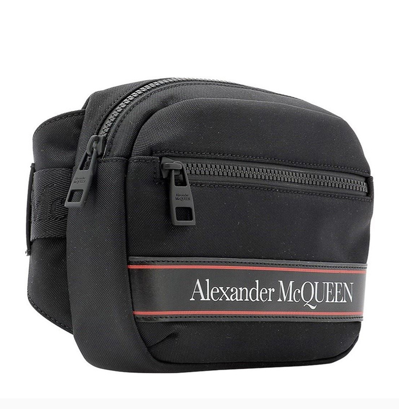 商品Alexander McQueen|ALEXANDER MCQUEEN 黑色男士腰包 625512-HV2AB-1083,价格¥2306,第10张图片详细描述