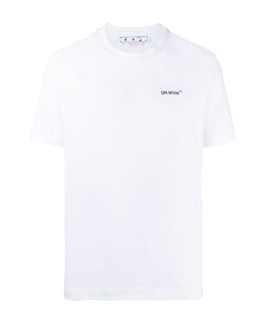 商品Off-White|男士白色logo印花T恤 OMAA027C99JER003-0110（澳门仓发货）,价格¥2422,第1张图片详细描述