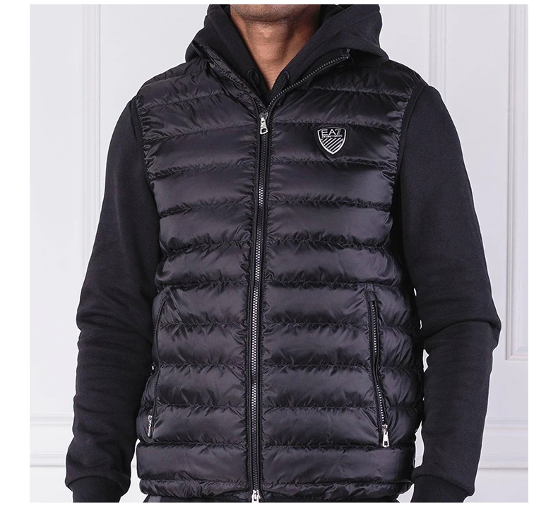 商品Emporio Armani|EMPORIO ARMANI 黑色男士马甲 6ZPQ02-PN22Z-1200,价格¥1383,第6张图片详细描述