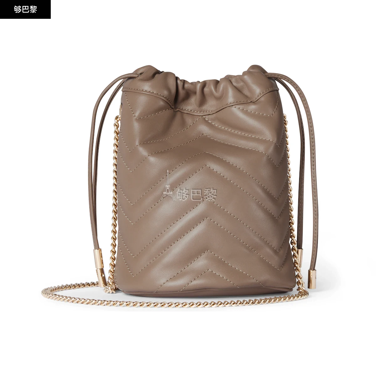 商品Gucci|【预售】 古驰 24秋冬 女士 单肩包 GG MARMONT系列迷你水桶包 575163 DTDHD 1523,价格¥10274,第3张图片详细描述