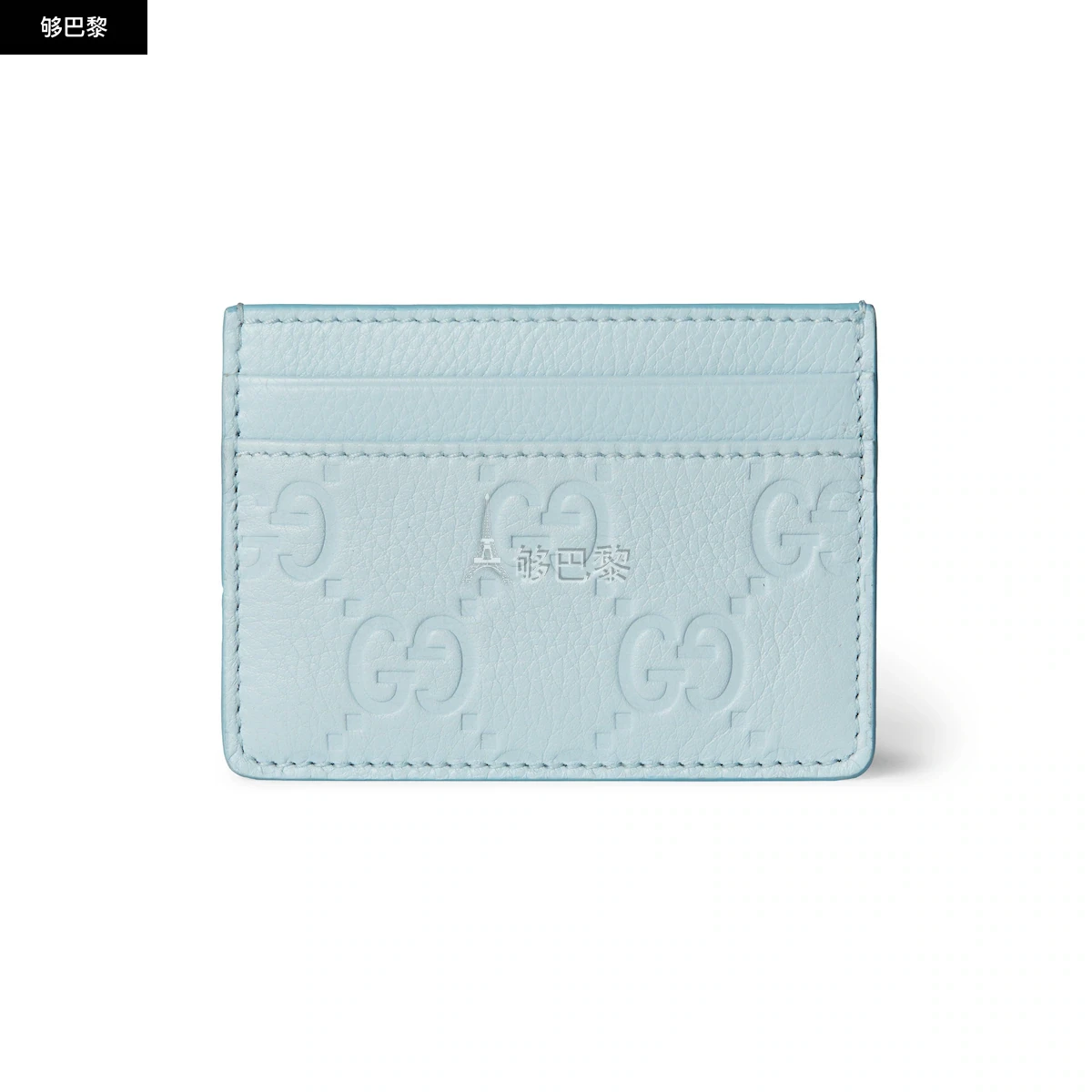 商品Gucci|【预售】 古驰 24秋冬 女士 卡包 GG EMBLEM系列卡片夹 815883 AAEEM 4950,价格¥3373,第2张图片详细描述