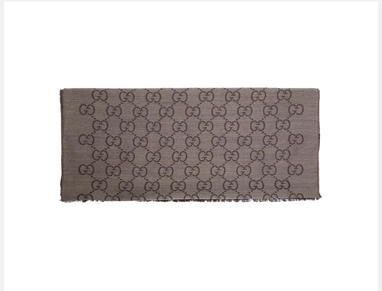 商品Gucci|GUCCI 古驰 女士棕色羊毛围巾 165904-3G646-9664,价格¥1089,第1张图片详细描述