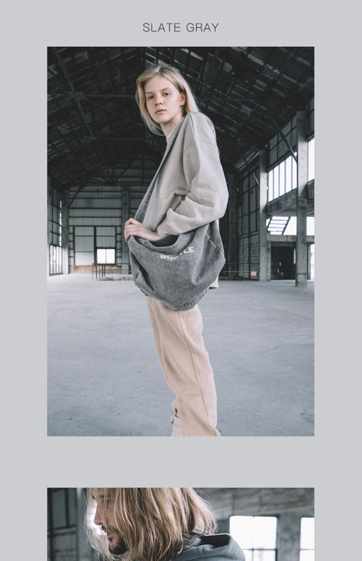 商品[国内直发] Subtle|RAWMAD(E)牛仔包女大容量复古水洗休闲旅行包单肩斜挎包男,价格¥386,第34张图片详细描述