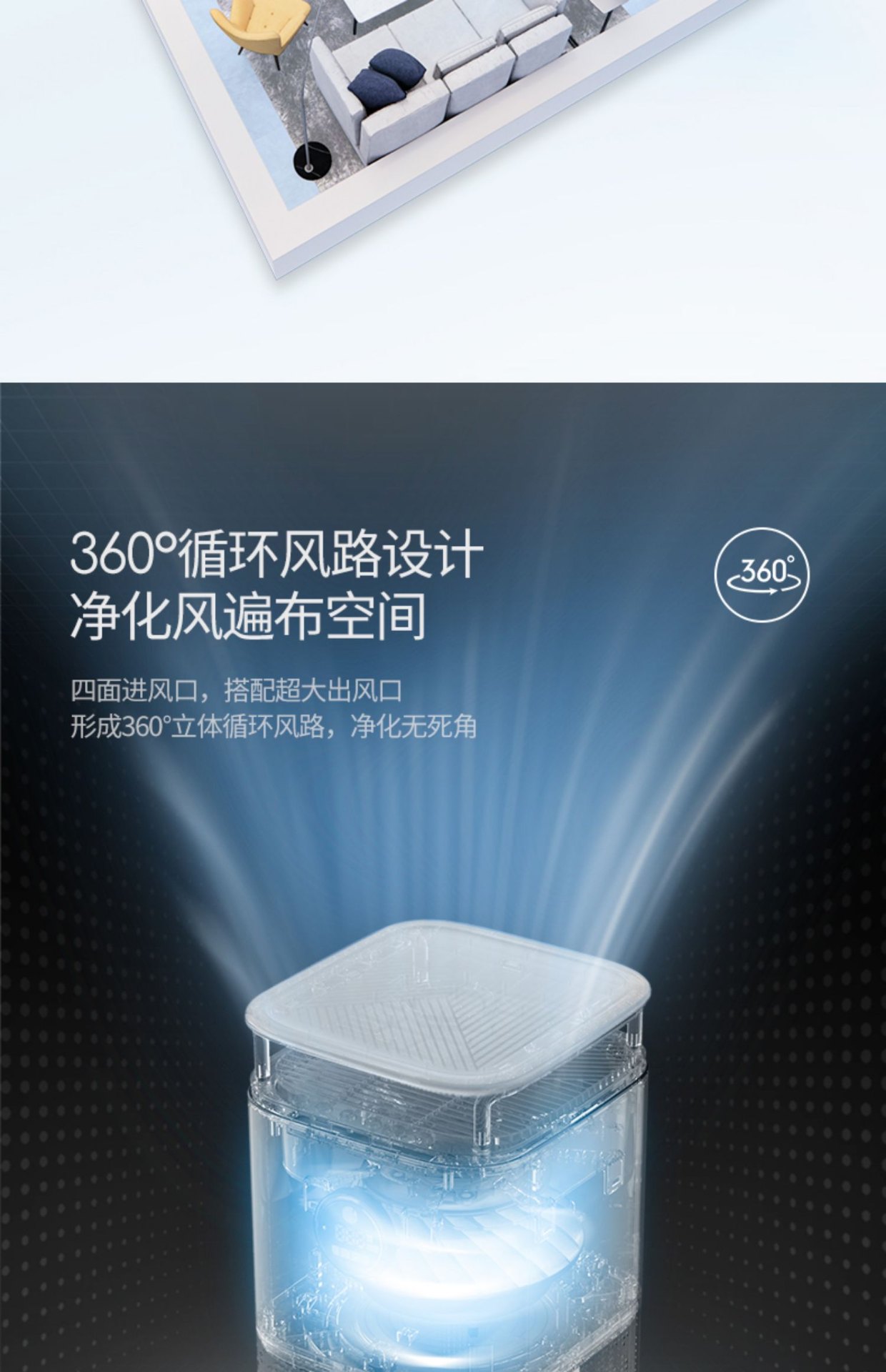 商品[国内直发] Morphy Richards|空气净化器MR3500家用去除甲醛吸烟除烟消毒机卧室宠物净化机,价格¥207,第31张图片详细描述