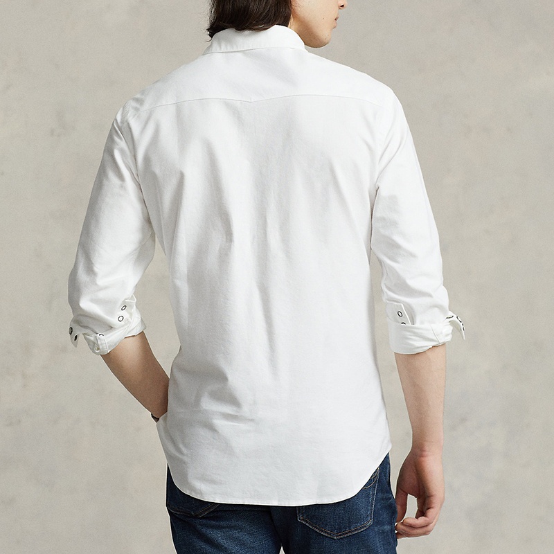 商品Ralph Lauren|拉夫劳伦 男士纯棉尖领长袖衬衫（2色可选）,价格¥1455,第6张图片详细描述