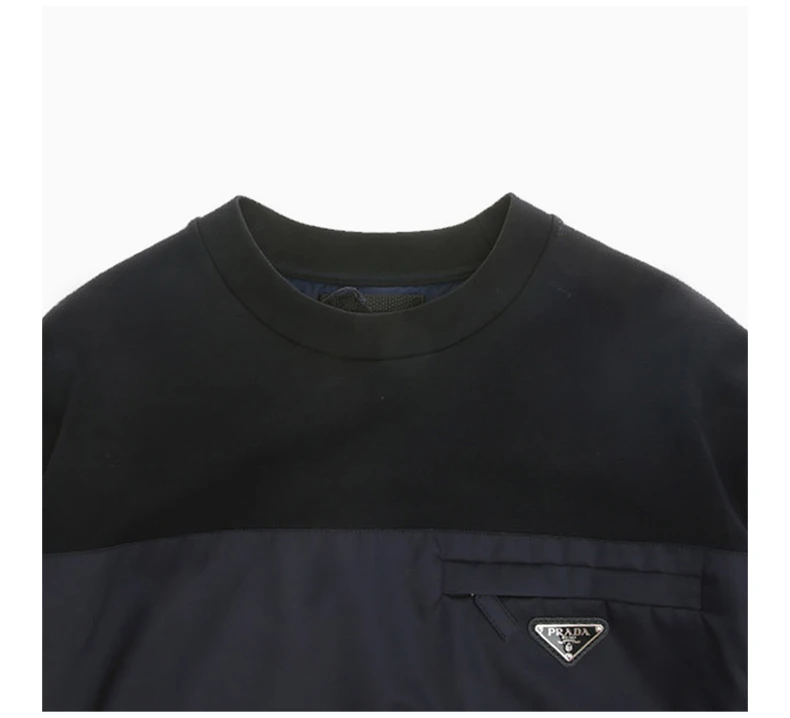 商品[国内直发] Prada|PRADA 男士海军蓝达呢卫衣 UJL096-1R4H-F083Q,价格¥6681,第5张图片详细描述