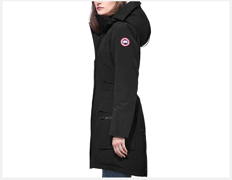 商品[国内直发] Canada Goose|Canada Goose 加拿大鹅 女士长款黑色羽绒服 3811L-BLACK,价格¥5650,第6张图片详细描述