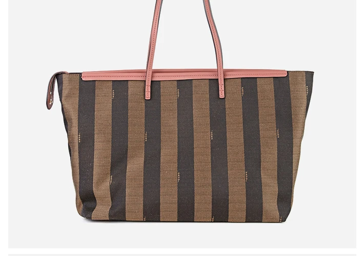 商品[国内直发] Fendi|Fendi 芬迪 棕色PVC女士手提包 8BH185-Q0Z-F0P0F,价格¥6323,第16张图片详细描述