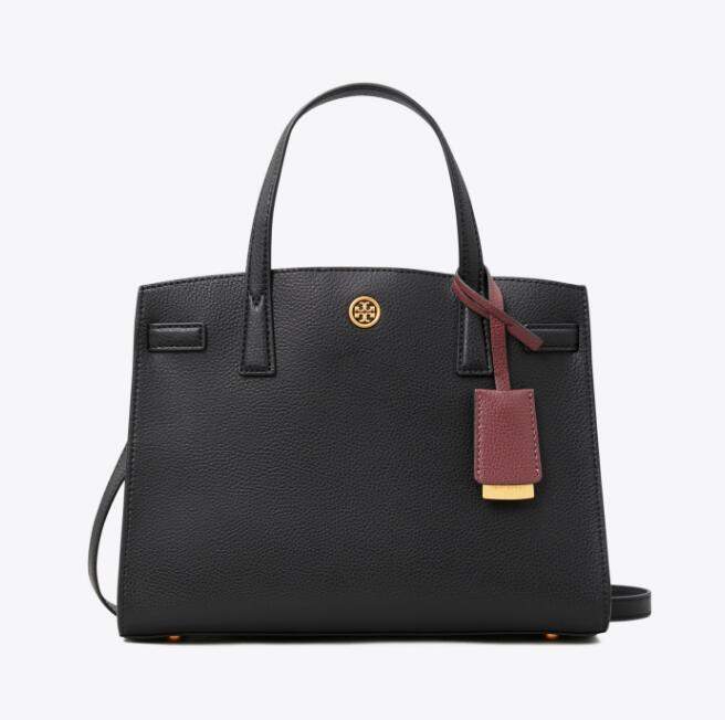 商品[国内直发] Tory Burch|汤丽柏琦 TB女包 奢侈品Walker黑色皮质简约气质手提单肩斜挎包 73625-001,价格¥3167,第2张图片详细描述