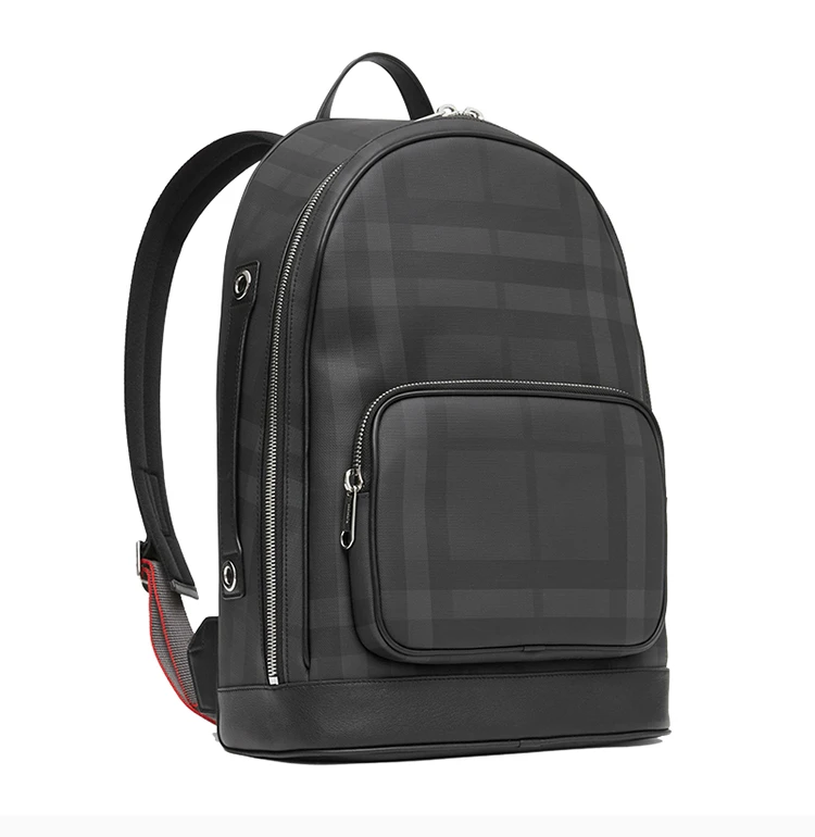 商品[国内直发] Burberry|Burberry 博柏利 男士格纹拼皮革双肩包 8013988,价格¥6746,第6张图片详细描述
