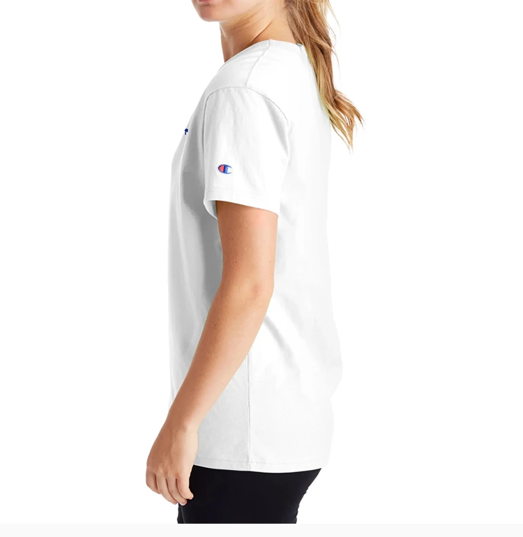 商品CHAMPION|Champion 女士白色圆领刺绣T恤 GT949-Y08160-100,价格¥139,第6张图片详细描述