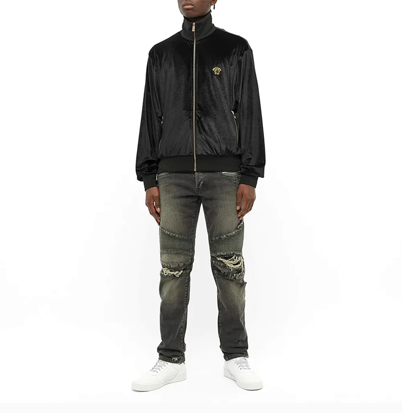 商品Versace|VERSACE 范思哲 男士黑色外套 A87478-A234467-A1008,价格¥5111,第7张图片详细描述