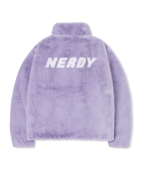商品NERDY|【享贝家】NERDY 新款男女情侣款运动休闲加绒夹克 黑色\奶白色\粉红色\紫色（预售款，10天发货）PNEW22KJ0401,价格¥459,第9张图片详细描述