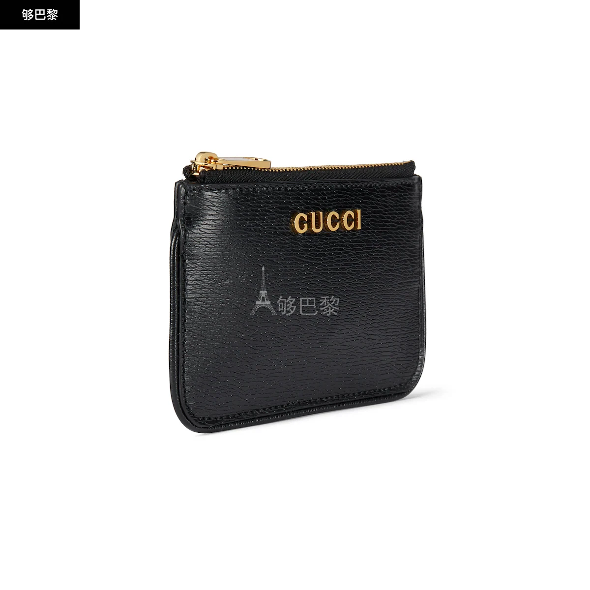 商品Gucci|【预售】 古驰 24秋冬 女士 钥匙包 饰手写体GUCCI标识拉链钥匙包 790102 0OP0N 1000,价格¥3253,第6张图片详细描述