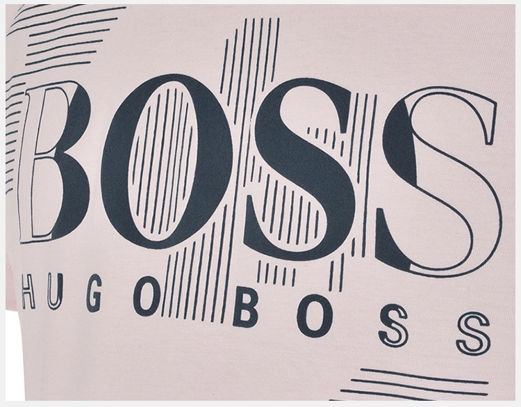 商品Hugo Boss|Hugo Boss 雨果博斯 男士粉红色色棉质短袖T恤 TEE1-50383429-687,价格¥382,第11张图片详细描述