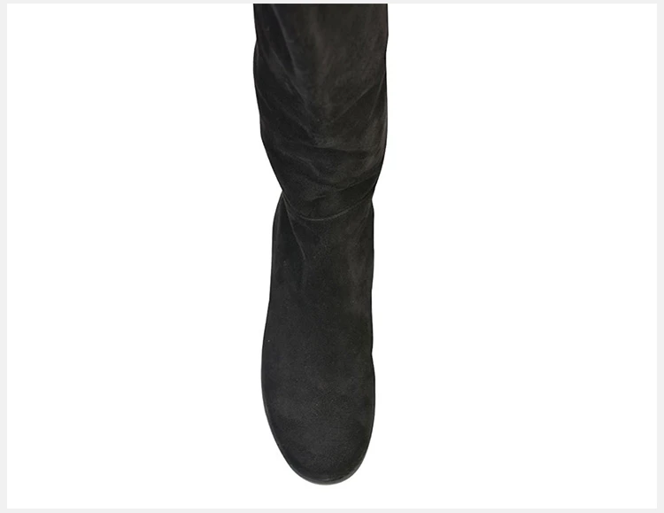 商品[国内直发] Stuart Weitzman|Stuart Weitzman 女黑色皮质靴子 5050-SUEDE-BLACK,价格¥3451,第6张图片详细描述