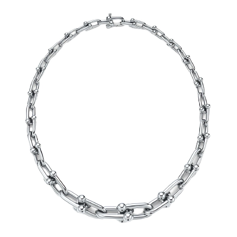 商品Tiffany & Co.|  Tiffany & Co./蒂芙尼 Tiffany HardWear系列 18英寸长 Graduated纯银链环项链GRP09762,价格¥25906,第2张图片详细描述