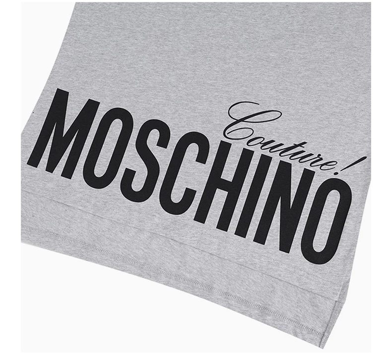 商品[国内直发] Moschino|MOSCHINO 女士灰色字母印花短袖T恤 EA0703-0540-1485,价格¥1482,第7张图片详细描述