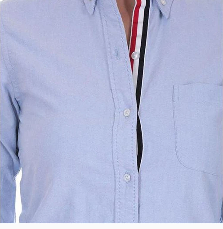 商品[国内直发] Thom Browne|Thom Browne 女士蓝色休闲衬衫 FLL005E-00139-480,价格¥2433,第7张图片�详细描述
