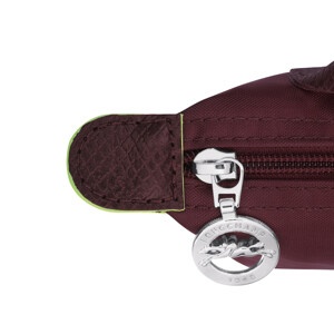 商品Longchamp|【SAvenue】LONGCHAMP 珑骧 帆布拼牛皮饺子包手提包 mini款 女款 深红色拼棕色(提示：保税仓货品一人不可超过5单)3597922209708（34175919009-22F）,价格¥439,第7张图片详细描述