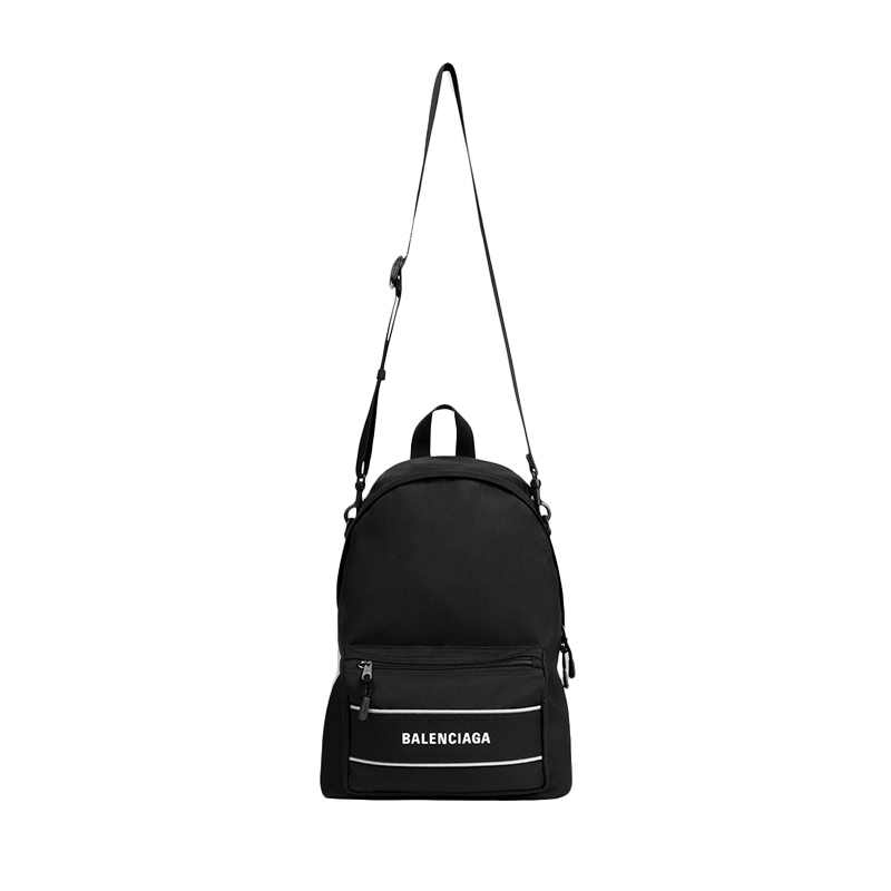 商品Balenciaga|Balenciaga/巴黎世家 新款 男士黑色再生尼龙运动可斜跨双肩包 6381062HFOX1090,价格¥7694,第6张图片详细描述