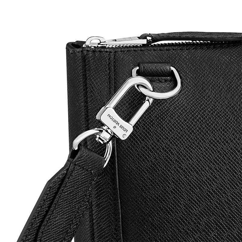 商品Louis Vuitton|预售十天 Louis Vuitton/路易威登 22春夏新款SLIM系列 男士黑色牛皮革银扣配可拆卸肩带单肩斜挎手提公文包M30810,价格¥21700,第6张图片详细描述