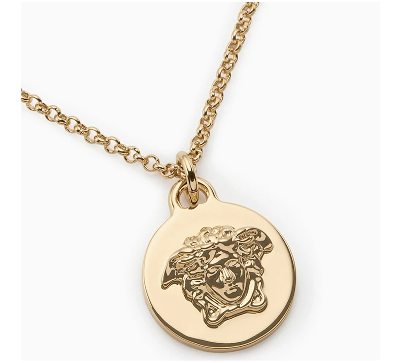 商品Versace|VERSACE 范思哲 女士金色金属项链 DG1F009-DJMT-D00O,价格¥1524,第3张图片详细描述