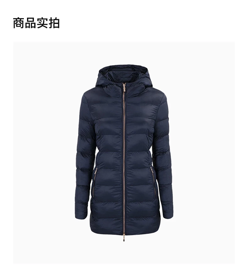 商品Emporio Armani|EMPORIO ARMANI 海军蓝色女士大衣 6ZTK01-TN01Z-1554,价格¥1283,第4张图片详细描述