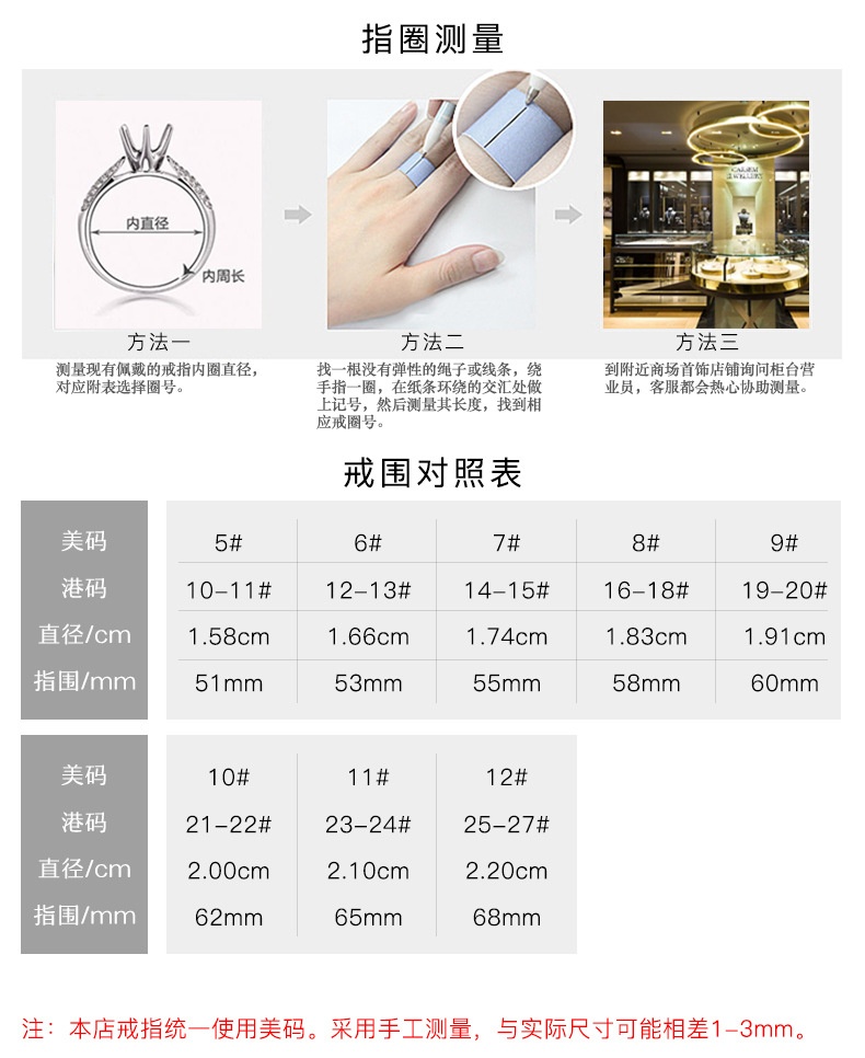 商品[国内直发] YeeCollene|5克拉方钻形人造高碳钻S925银戒指女欧美wish热卖白金大钻戒,价格¥325,第8张图片详细描述