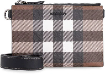 商品Burberry|BURBERRY 男士斜挎包格纹 8049613,价格¥5276,第1张图片详细描述