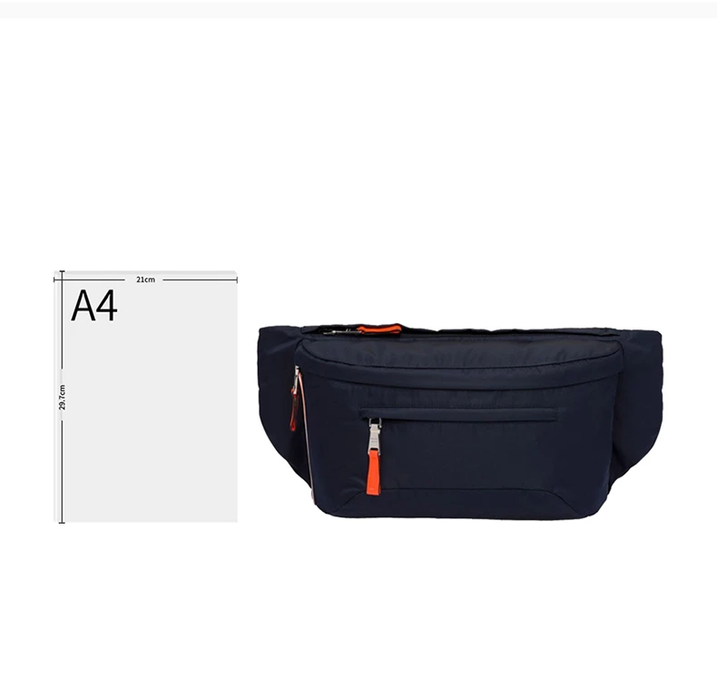 商品[国内直发] Prada|Prada 普拉达 深蓝色尼龙男士腰包 2VL004-2BTE-F0XVT,价格¥5601,第7张图片详细描述