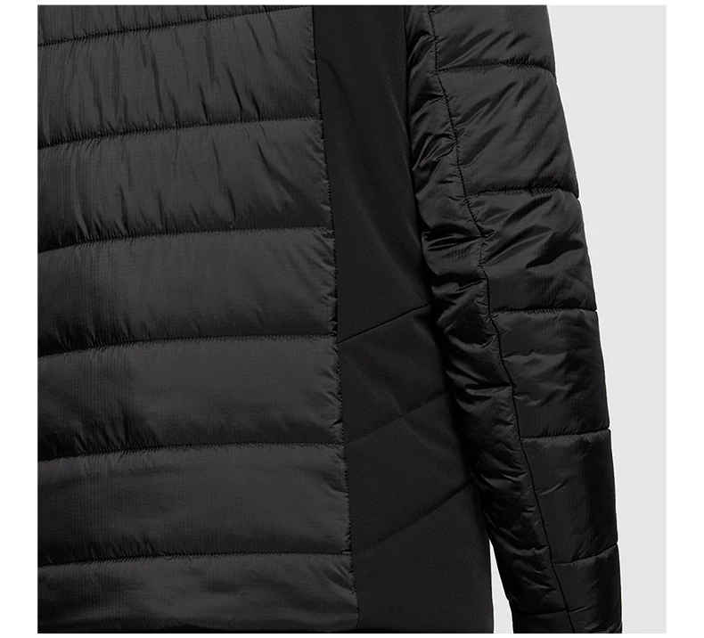 商品Hugo Boss|BOSS BLACK 男士黑色绗缝饰肩部饰有光滑超纤维连帽二合一棉服夹克 JWillem-50460069-001,价格¥3210,第8张图片详细描述