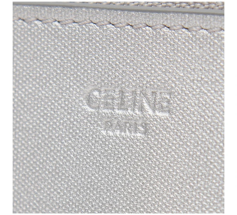 商品[国内直发] Celine|Celine 赛琳 女士银色羊皮Trio单肩包斜挎包 187603-BEE-36AG,价格¥9119,第6张图片详细描述